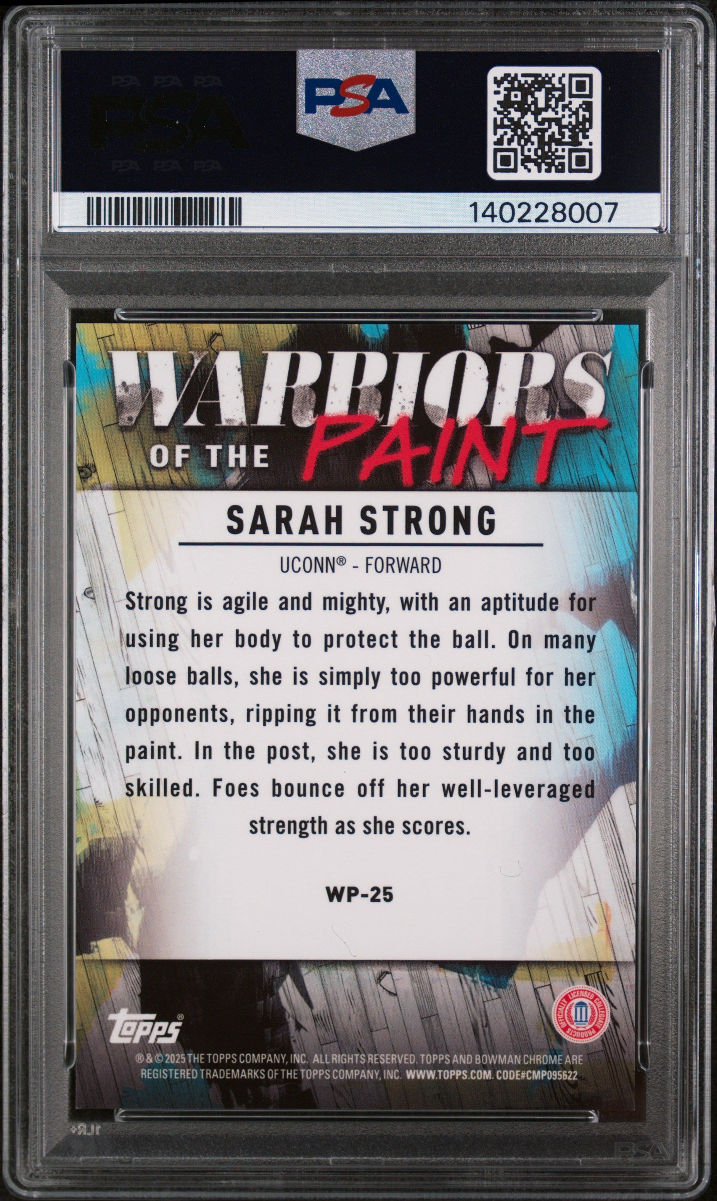 2024 Bowman Chrome University #WP25 Sarah Strong aint-Gold Ref PSA 10