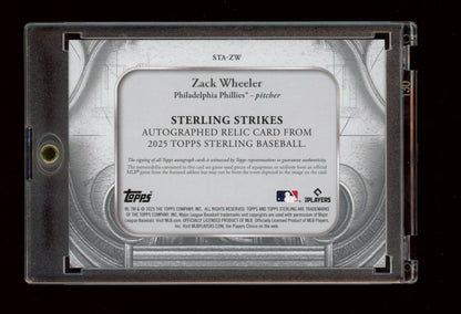 2025 Topps Sterling - Sterling Strikes #STA-ZW Zack Wheeler #/25