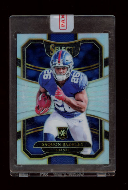 2017 Panini Select #306 Saquon Barkley 2018 XRC Prizm