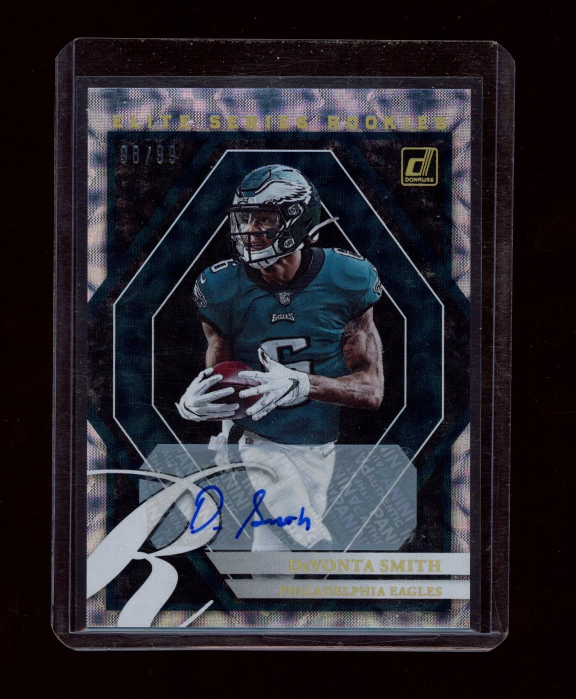 2021 Donruss Optic #ESR-5 DeVonta Smith The Elite Series Rookies Autographs #/99