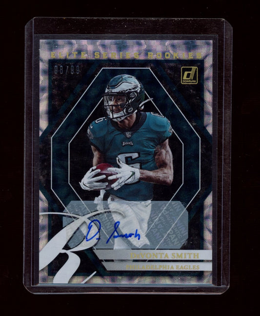 2021 Donruss Optic #ESR-5 DeVonta Smith The Elite Series Rookies Autographs #/99