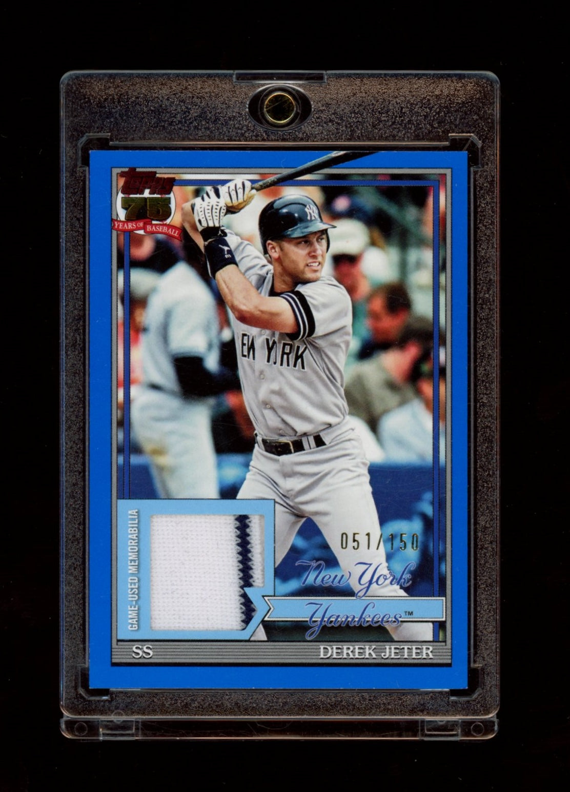 2026 Topps #91R-DJ Derek Jeter 1991 Topps Baseball 35th Relics Blue  #/150