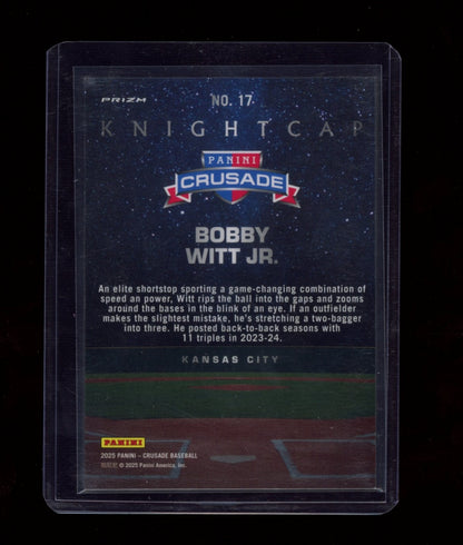 2025 Panini Crusade #17 Bobby Witt Jr. Knightcap