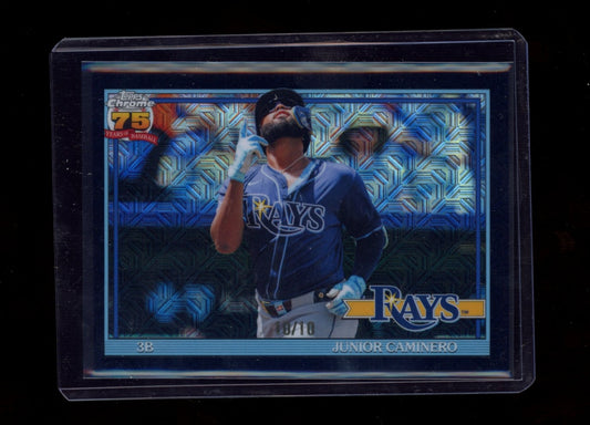 2026 Topps #91C-2 Junior Caminero Topps Baseball 35th Anniv Black  #/10