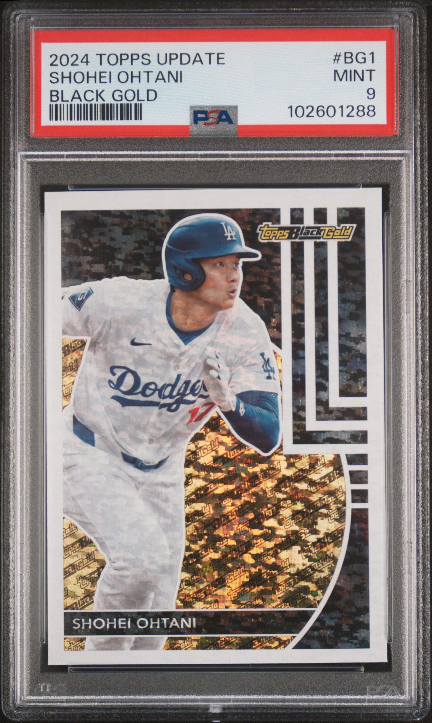 2024 Topps Update Topps Black Gold #BG1 Shohei Ohtani PSA 9