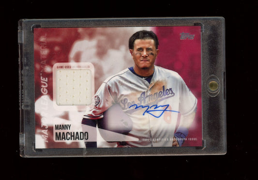 2019 Topps #MLAR-MM Manny Machado Major League Material Auto Red /5