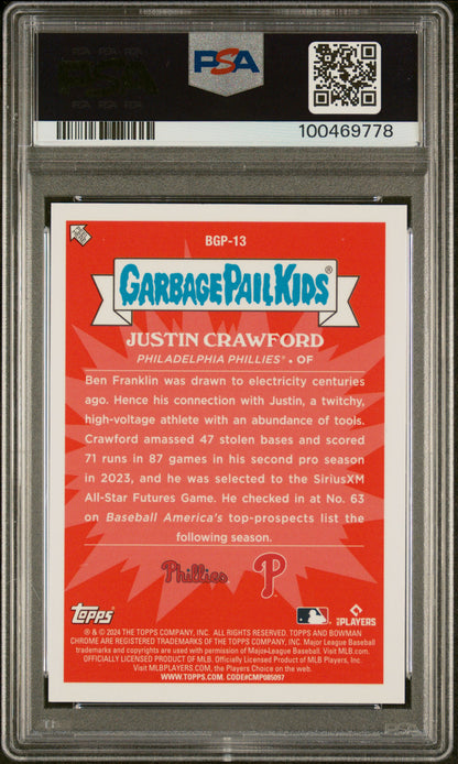 2024 Bowman Chrome Mega Box Bowman Gpk #13 Orange /25  PSA 9