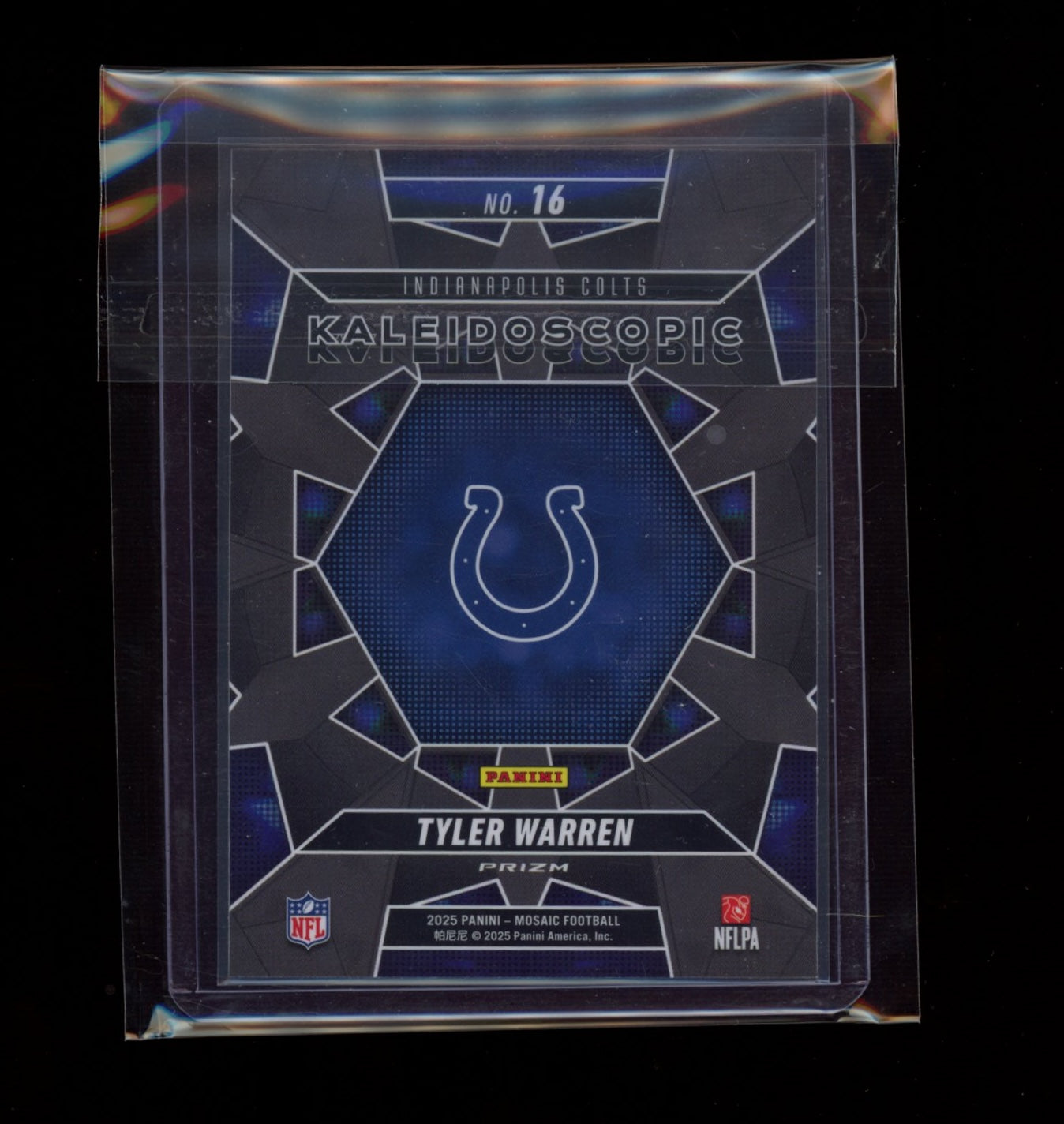 2025 Panini Mosaic #16 Tyler Warren Kaleidoscopic