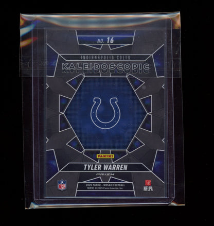 2025 Panini Mosaic #16 Tyler Warren Kaleidoscopic