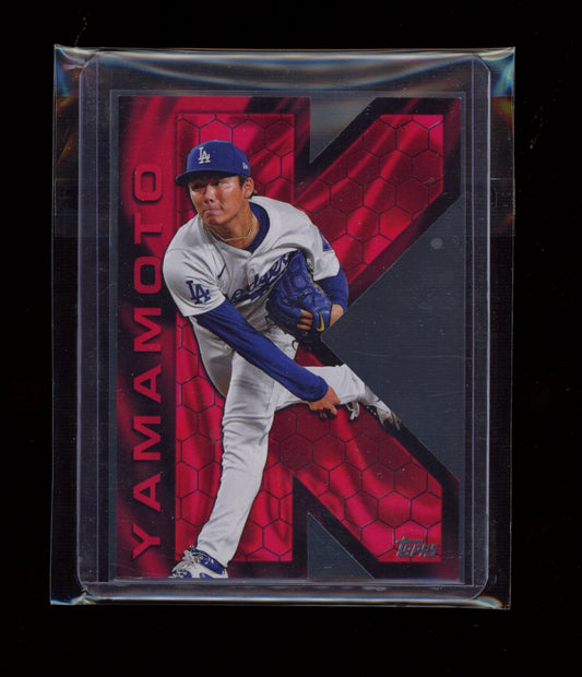 2025 Topps #KZ-12 Yoshinobu Yamamoto K Zone Die Cuts