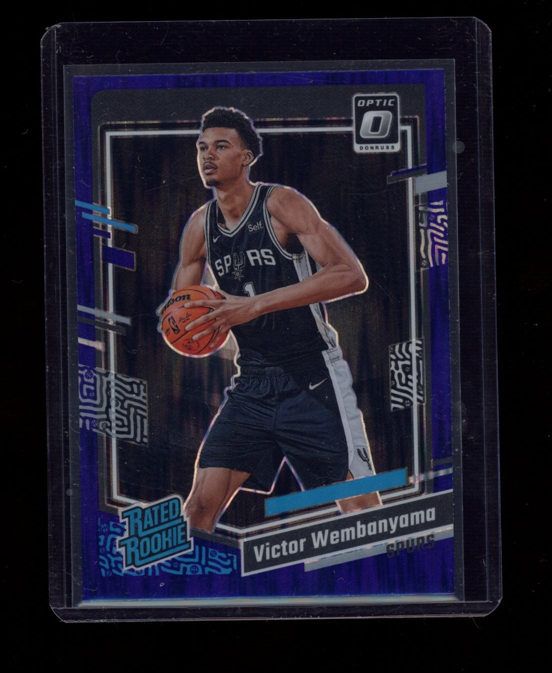 2023-24 Donruss Optic #225 Victor Wembanyama Purple Shock