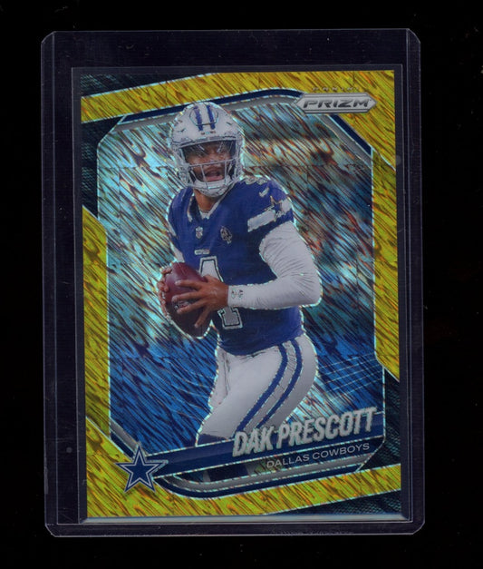 2025 Panini Prizm #57 Dak Prescott Gold Shimmer #/10