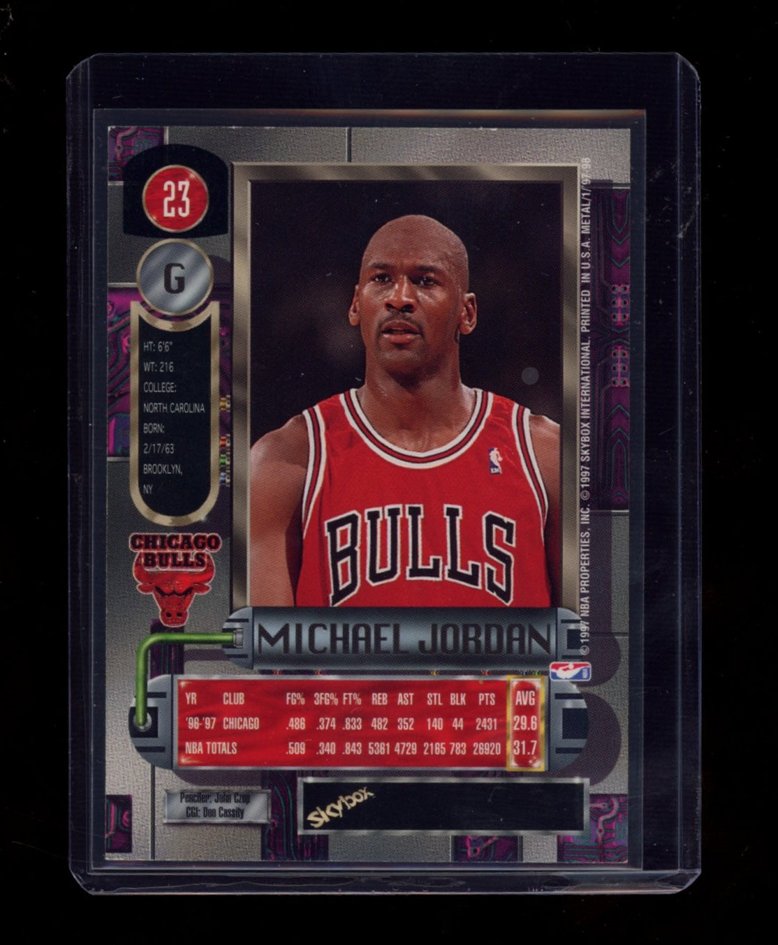 1997-98 Metal Universe #23 Michael Jordan