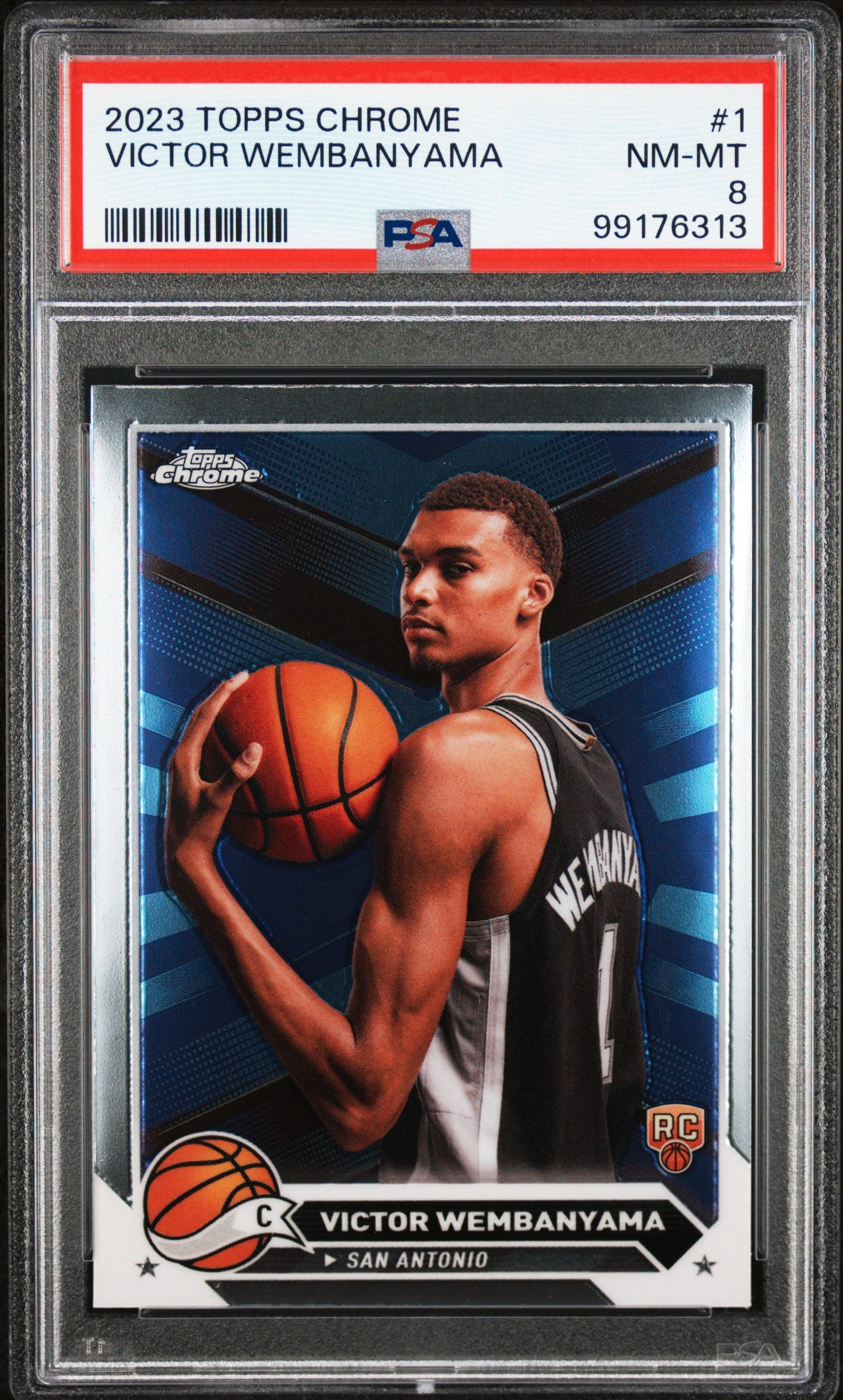 2023 Topps Chrome #1 Victor Wembanyama PSA 8