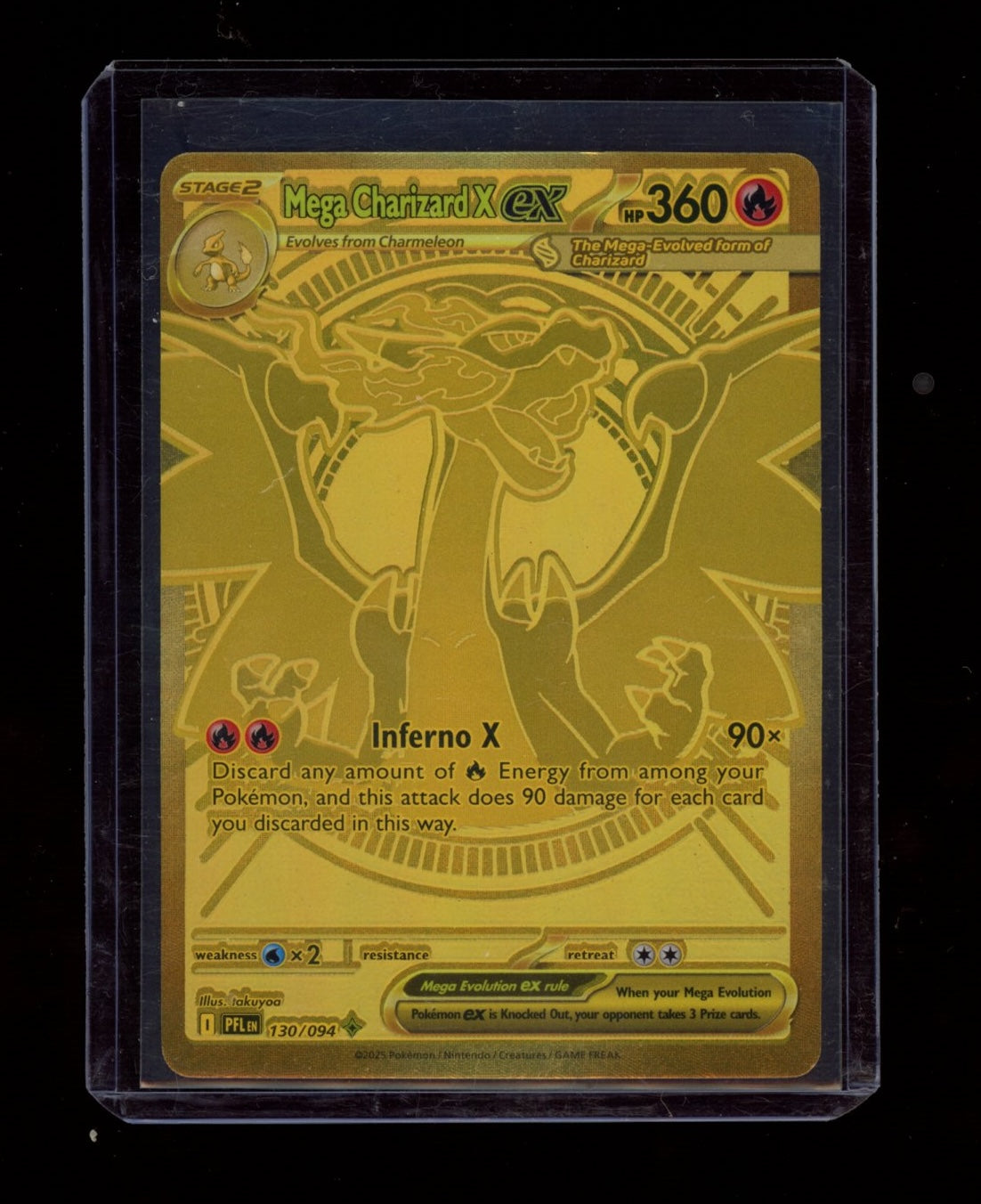 ME02: Phantasmal Flames #130/094 Mega Charizard X ex