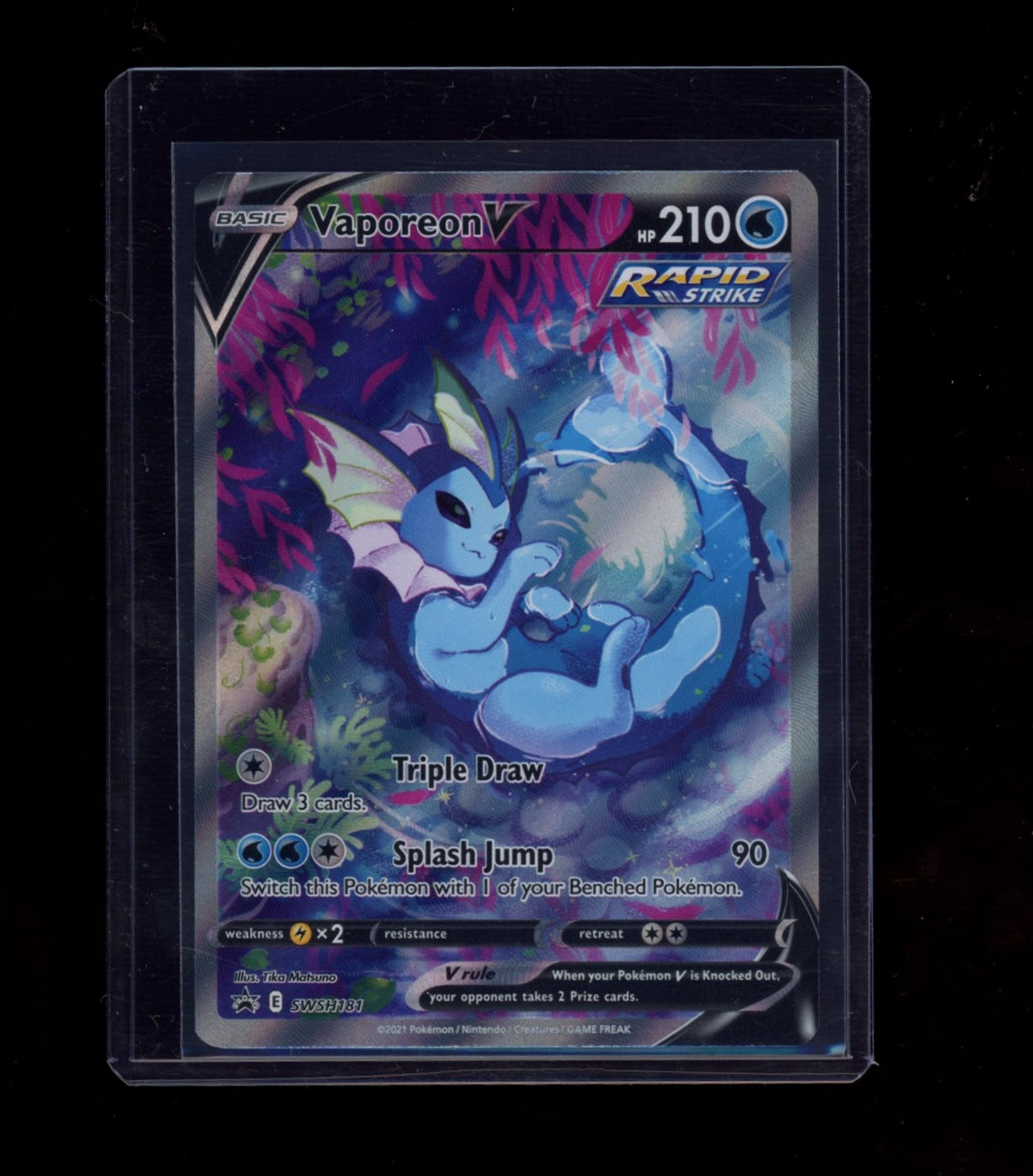 SWSH: Sword & Shield Promo Cards #SWSH181 Vaporeon V