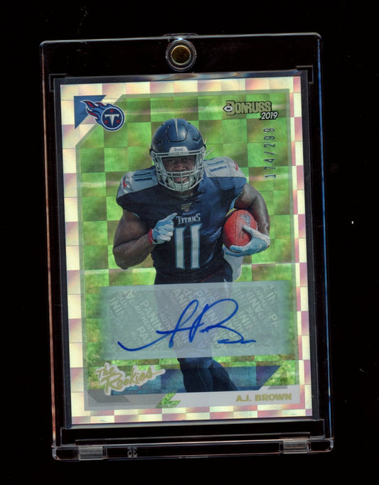 2019 Donruss #TR-14 A.J. Brown The Rookies Autographs #/299