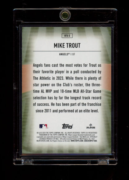 2024 Topps #HFA-8 Mike Trout Home Field Advantage