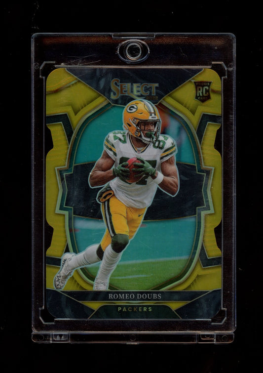 2022 Panini Select #54 Romeo Doubs Gold Prizm #/10