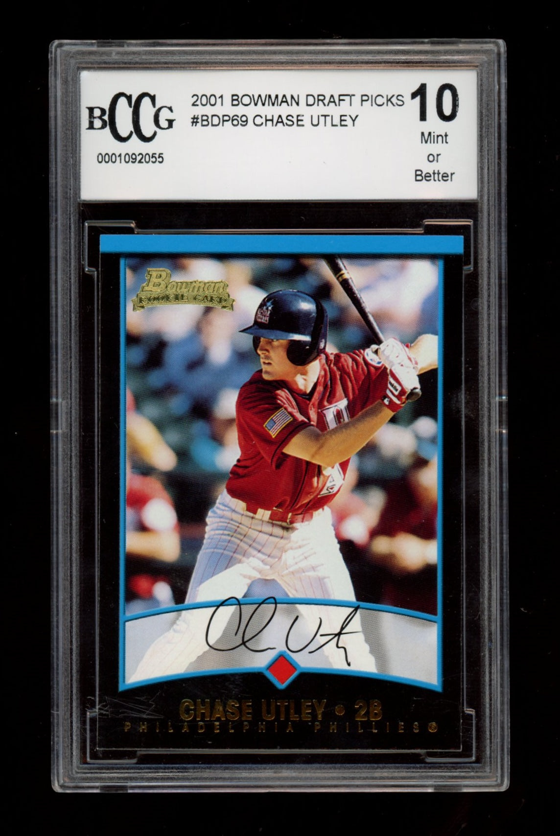 2001 Bowman Draft Picks & Prospects #BDP69 Chase Utley BCCG 10