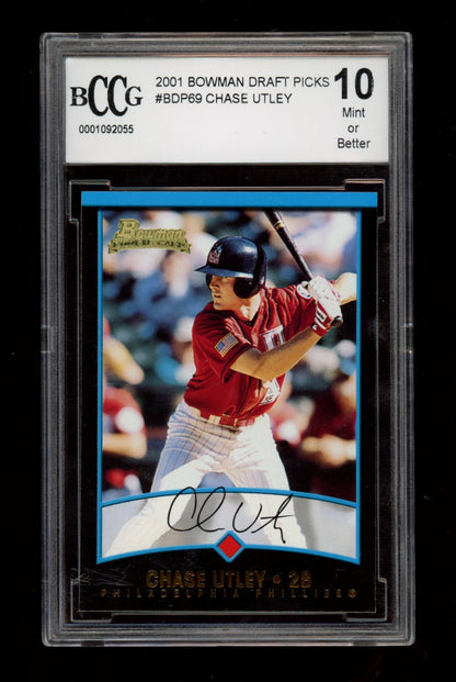 2001 Bowman Draft Picks & Prospects #BDP69 Chase Utley BCCG 10