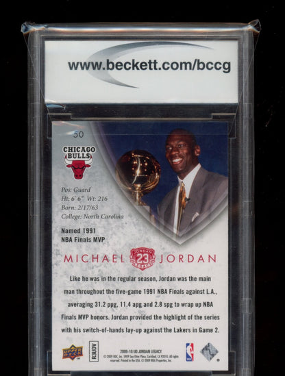 2009-10 UD Michael Jordan Legacy HOF #50 Michael Jordan BCCG 10