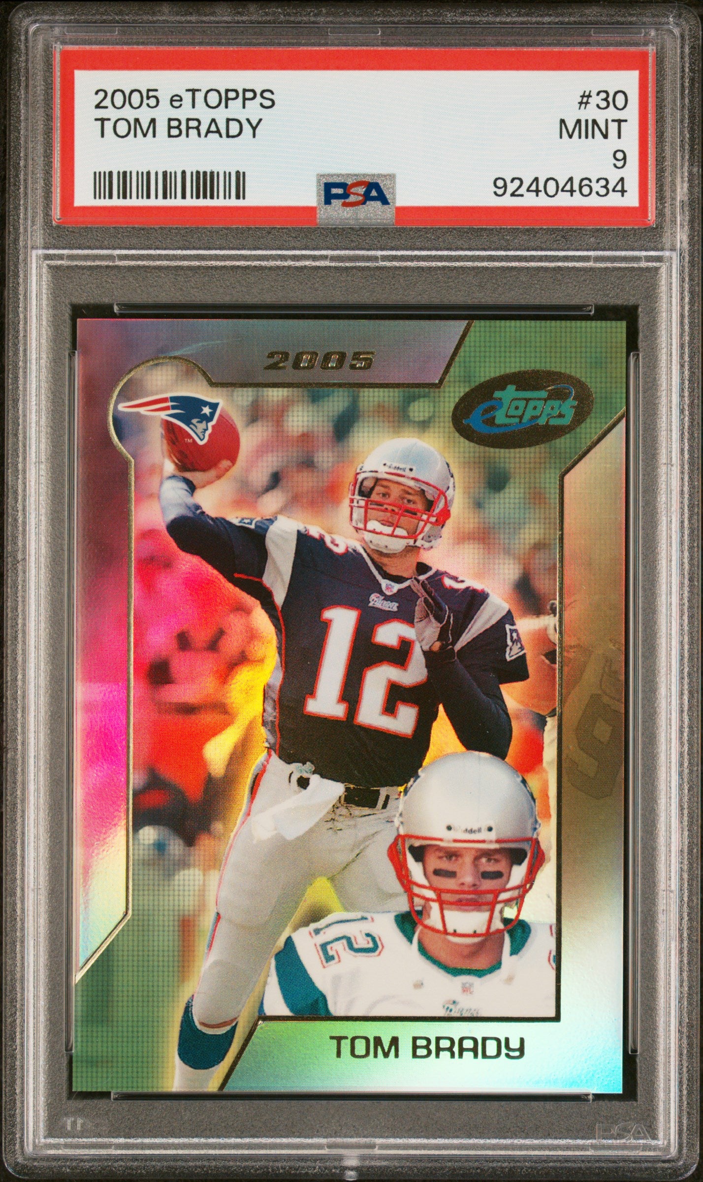 2005 Etopps #30 Tom Brady PSA 9