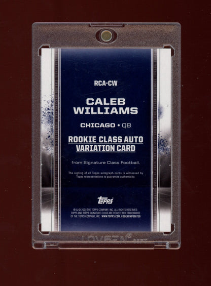 2024 Topps Signature Class #RCA-CW Caleb Williams RC Auto Variation Purple #/100