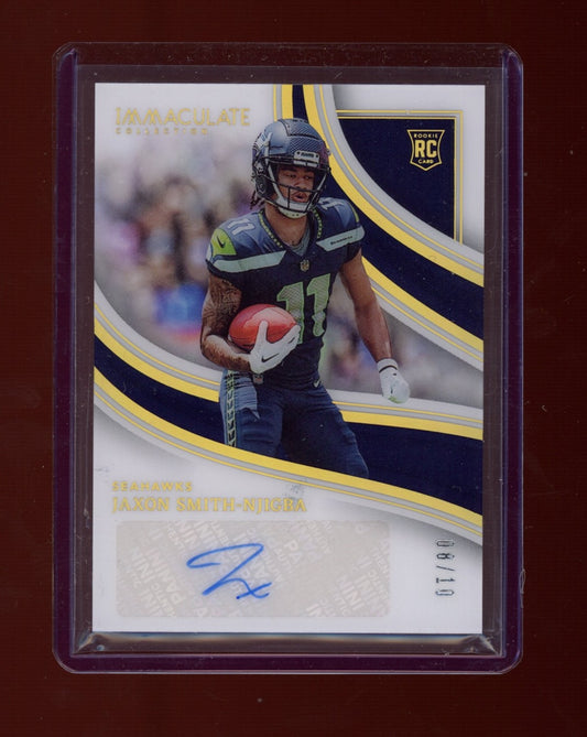 2023 Panini Immaculate Collection #6 Jaxon Smith-Njigba Rookie Autos Gold #/10