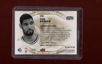 2008-09 SP Rookie Threads #T-TD Tim Duncan SP Threads