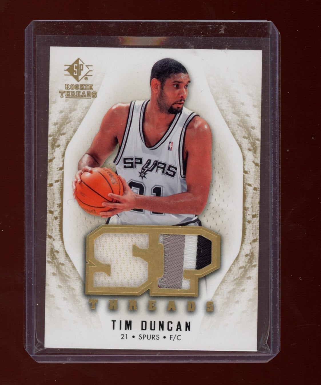 2008-09 SP Rookie Threads #T-TD Tim Duncan SP Threads