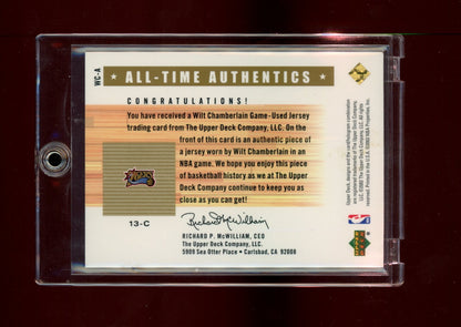 2002-03 Upper Deck Generations #WC-A Wilt Chamberlain All-Time Authentics