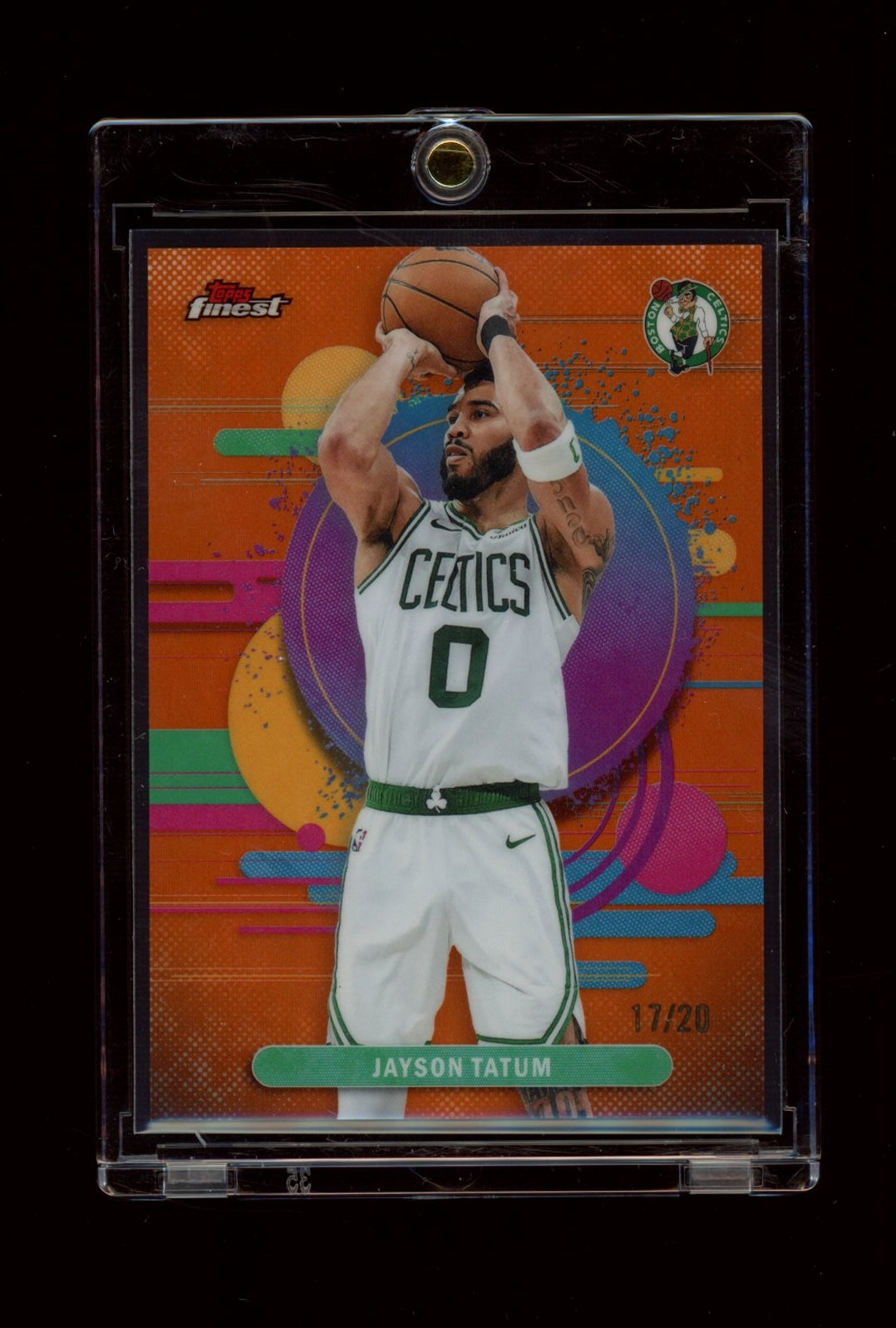 2025-26 Finest #136 Jayson Tatum Orange Refractor #/20