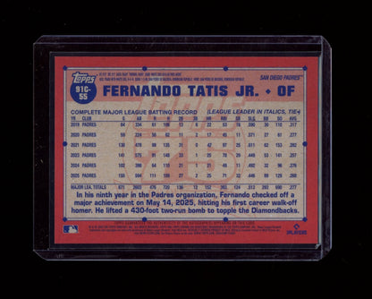 2026 Topps #91C-55 Fernando Tatis Jr. 35th  Auto (Series One) #/50