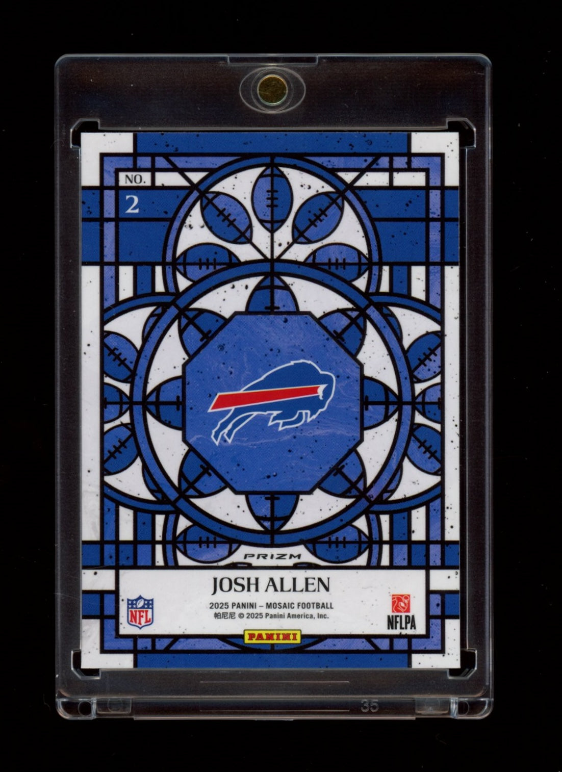 2025 Panini Mosaic #2 Josh Allen Stained Glass