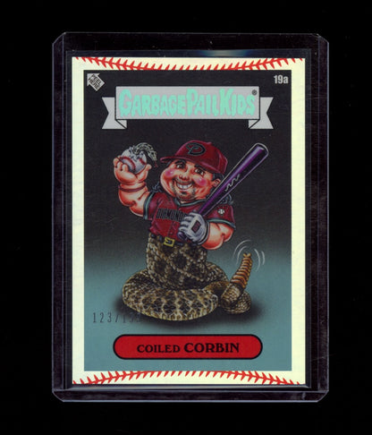 2023 Topps Garbage Pail Kids x MLB  Coiled Corbin Stitching Foil #/199