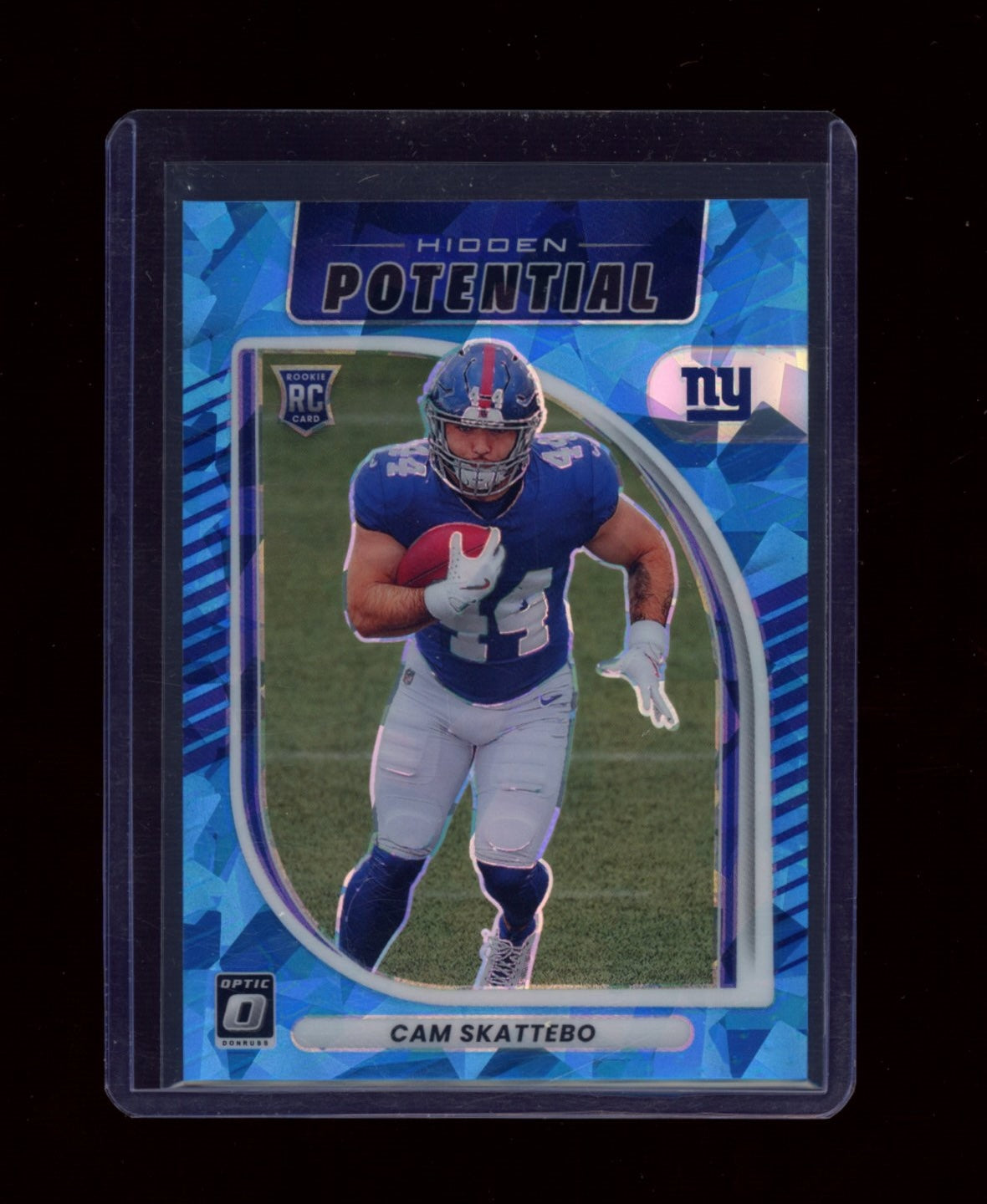 2025 Donruss Optic #8 Cam Skattebo Hidden Potential Ice #/55