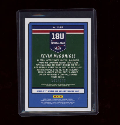 2023 Panini USA Baseball #SIL-KM Kevin McGonigle  #/200