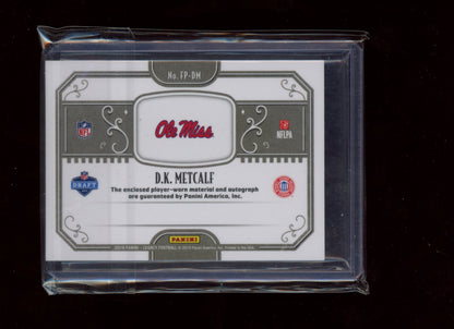 2019 Panini Legacy #FP-DM D.K. Metcalf Futures Patch Autographs