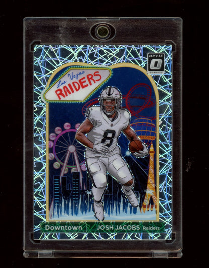 2023 Donruss Optic #D-12 Josh Jacobs Downtown
