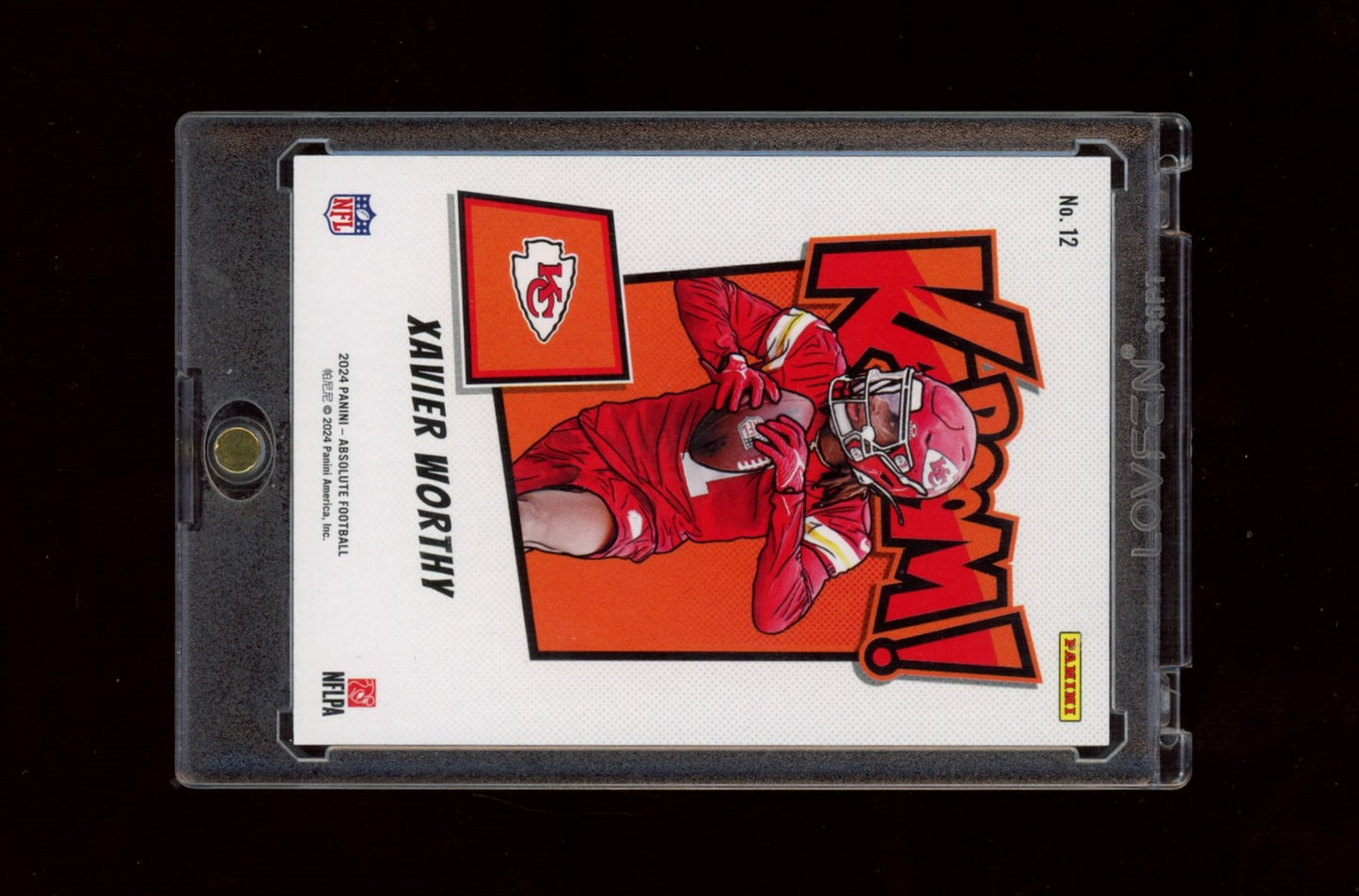 2024 Panini Absolute #12 Xavier Worthy Kaboom Horizontal