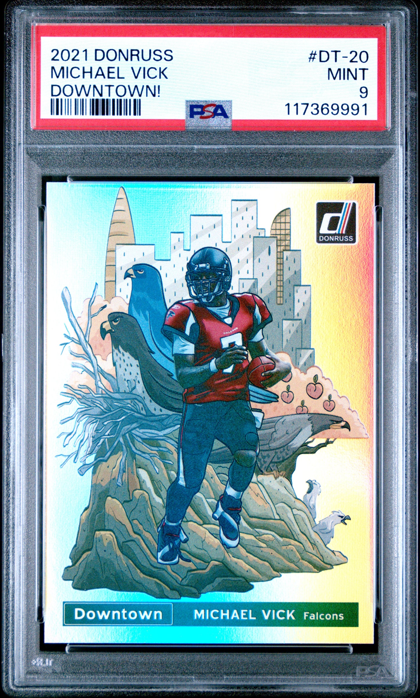 2021 Panini Donruss Downtown #DT-20 Michael Vick Downtown! PSA 9