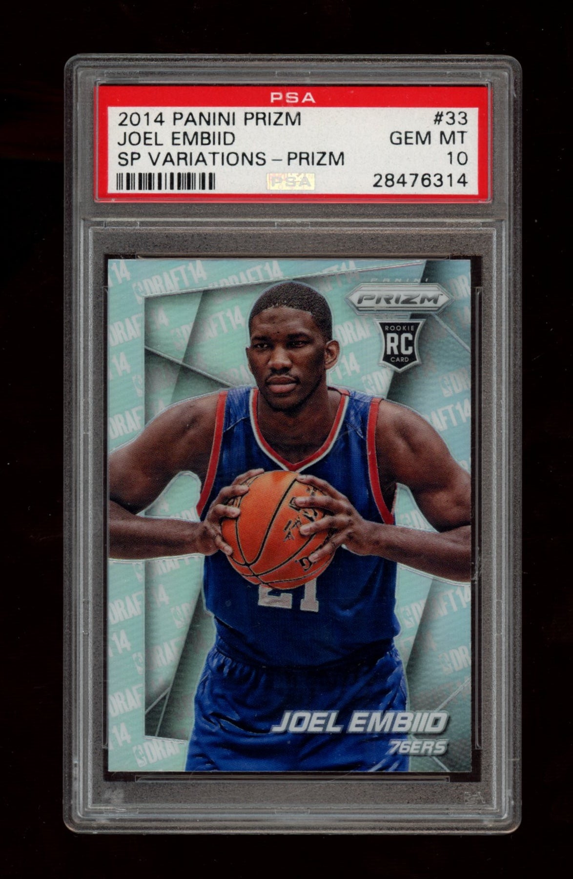 2014 Panini Prizm Sp Variations #33 Joel Embiid Sp Variations-Prizm PSA 10