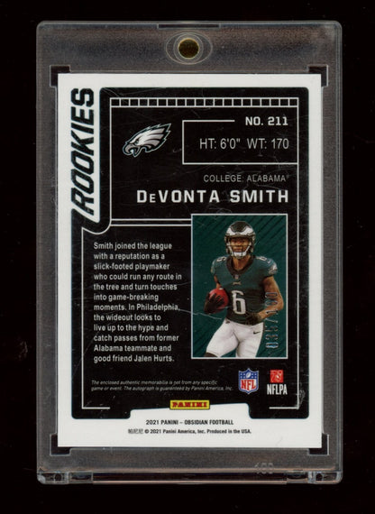 2021 Panini Obsidian #211 DeVonta Smith #/100