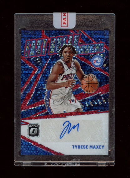 2023-24 Donruss Optic #FBS-MAX Tyrese Maxey Fast Break Signatures