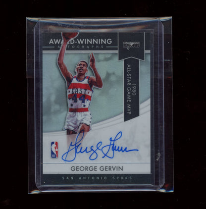 2020-21 Panini Impeccable #AW-GGE George Gervin Award-Winning Autographs