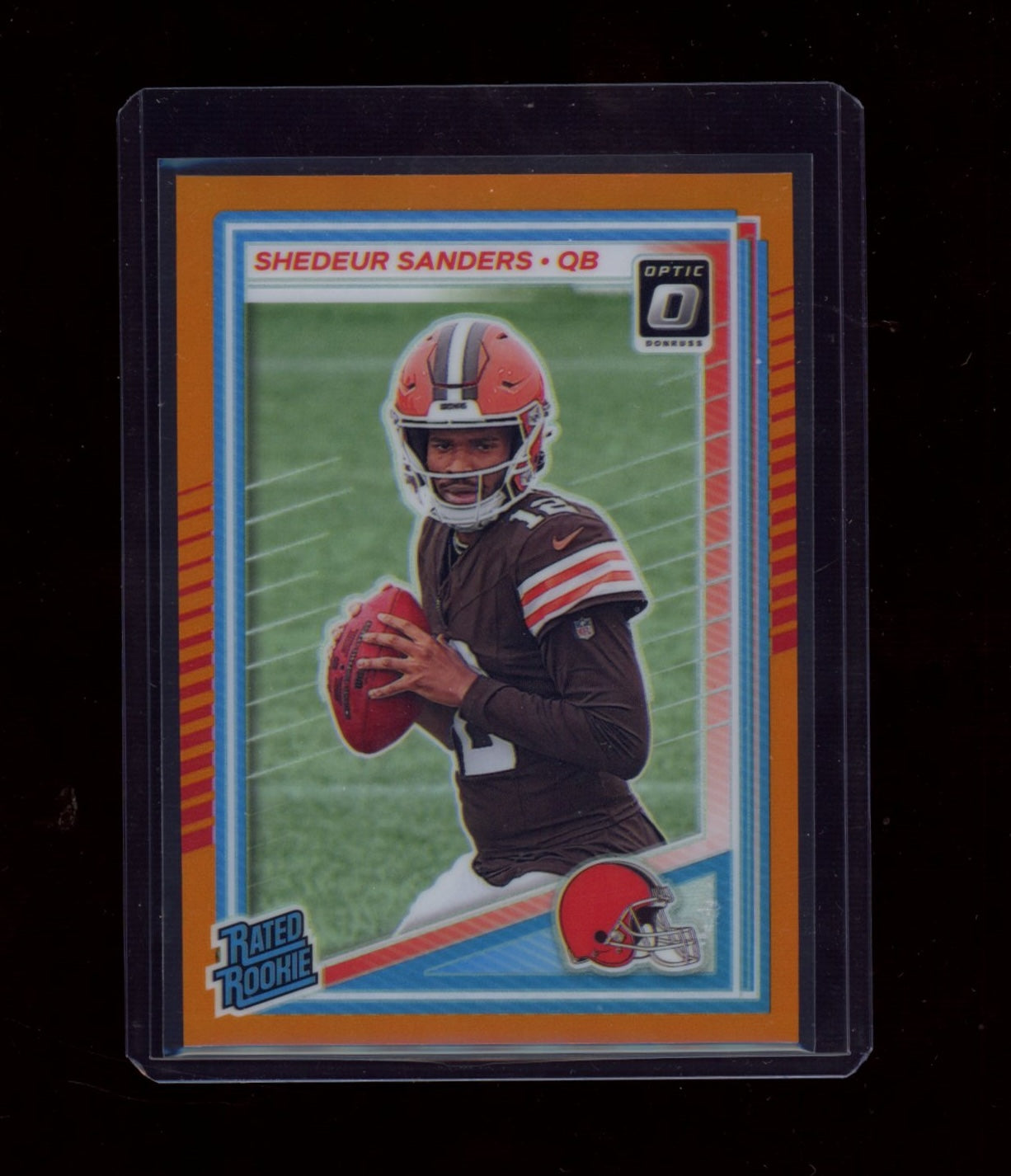 2025 Donruss Optic #203 Shedeur Sanders Orange #/299