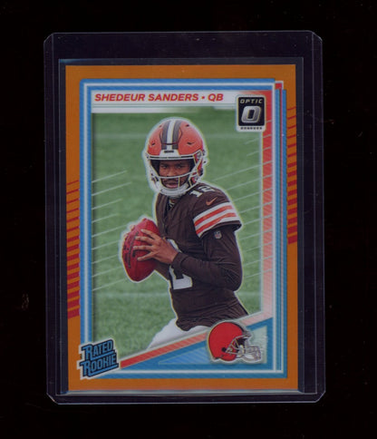 2025 Donruss Optic #203 Shedeur Sanders Orange #/299
