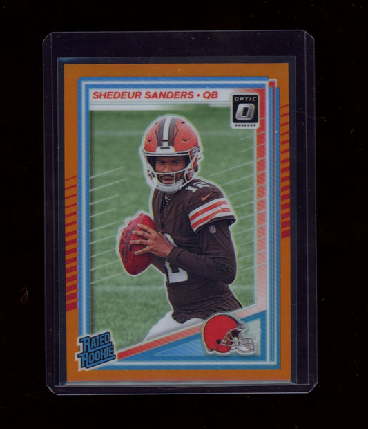2025 Donruss Optic #203 Shedeur Sanders Orange #/299