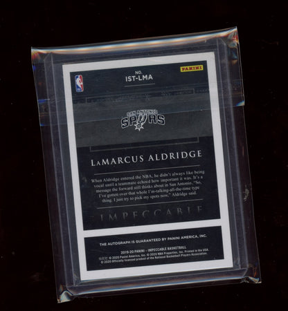 LaMarcus Aldridge 2019-20 Impeccable Impeccable Stars Signatures #/25